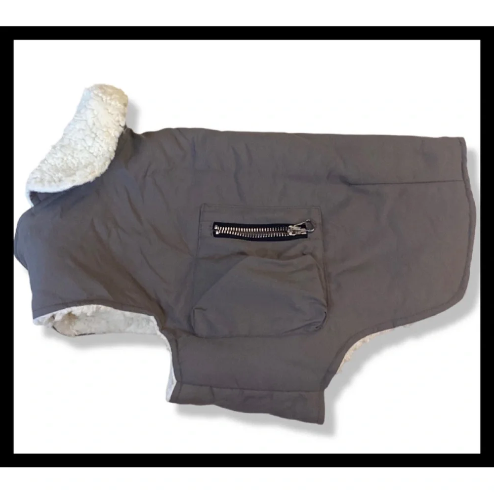 NWT water repellent Sherpa dog jacket
